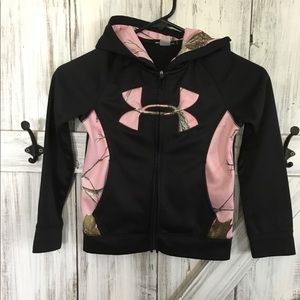 Girls under armour zip hoodie